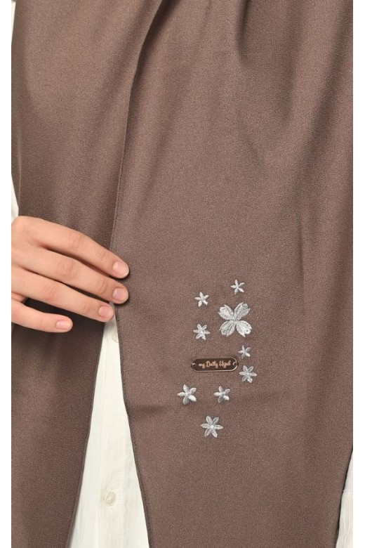 Pasmina Oval Azzura Instan Lasercut Rosewood